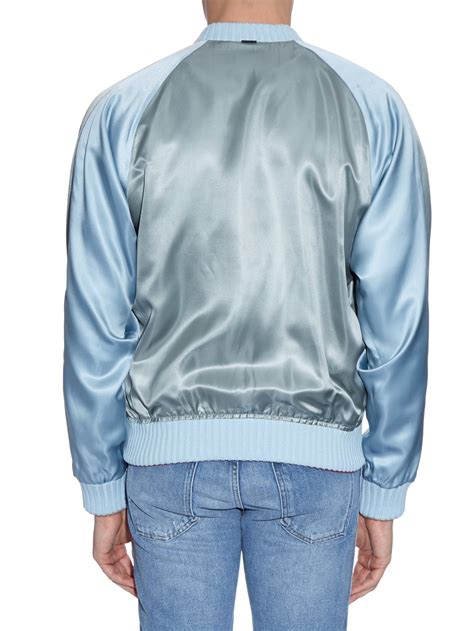 gucci silk baseball jacket|Gucci Jackets for Men .